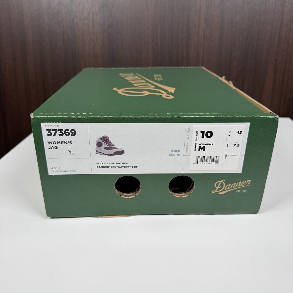 Danner Dry Waterproof 37369 Jag Hiking Boots - Dusty Gray / Aubergine - 10- NEW - Picture 16 of 16